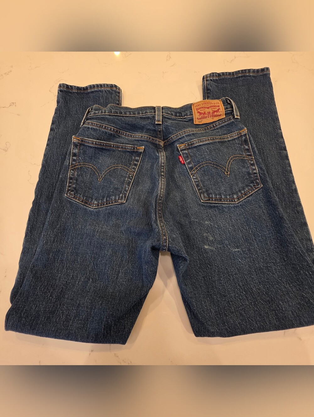 Levi's Women's 501 Button-Fly Blue Jeans Size W26 L30 *192